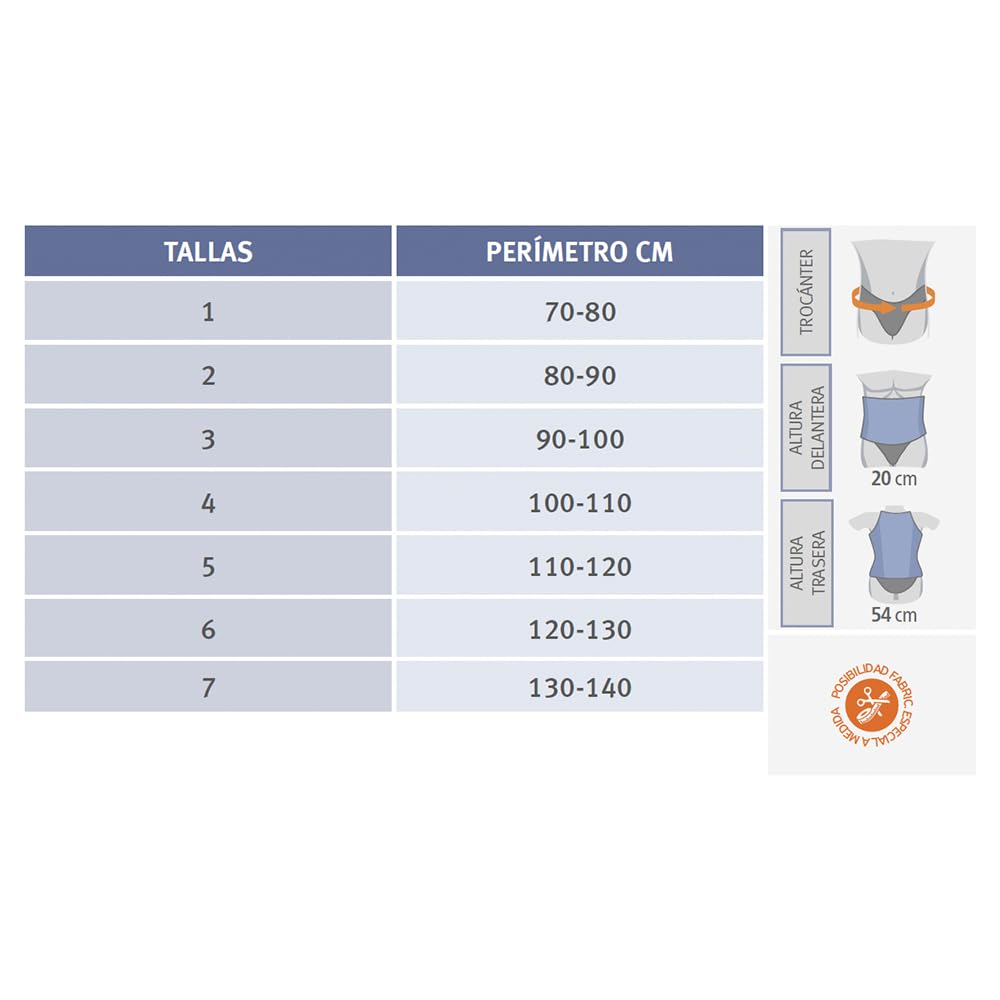 Faja dorsolumbar semirrígida Lumbitron Orliman LT-320