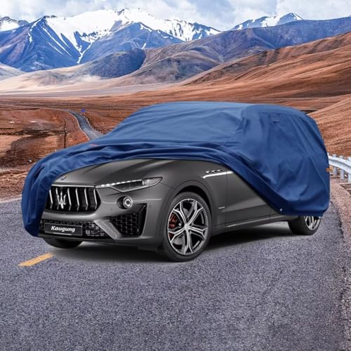 Image of Kaugung Heavy Duty SUV Cover Custom Fit for Maserati Levante (2016-2025),SUV Car Cover Waterproof All Weather with Anti-Theft Lock,Sun, Rain, Dust & Snow Protection.(USA Warehouse,Within 3-7 Days)