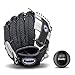 Franklin Sports Teeball Glove - Left and Right Handed Youth Fielding Glove - Synthetic Leather Baseball Glove - Ready To Play Glove (RTP) - 9.5 Inch Right Hand Throw - Black/White/Gray with Ball