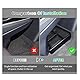 GAFAT V W ID.4 2021-2024 2025 Mittelkonsole Aufbewahrungsbox, ID4 2023 Organizer Tray Handschuhfach Unten die Mittelkonsole, Kompatibel mit VW ID.4 Zubehör (Schwarz)