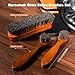 Topus 8pcs Shoe Polish Kit for Leather Boots, 3 Pieces Horse Hair Shoe Brushes, 1.4oz Black & Brown Shoe Shine, 2 Polish Cloths, Leather Shoes and Boots Care Kit