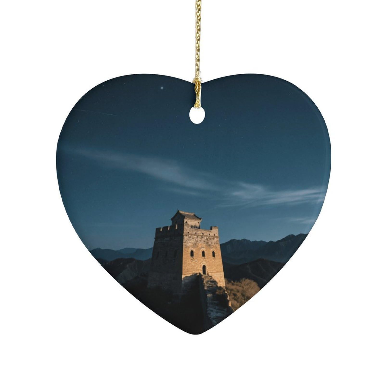Fekiloot Style Great Wall Beacon Tower Ceramic Ornament Home Decor Keepsake