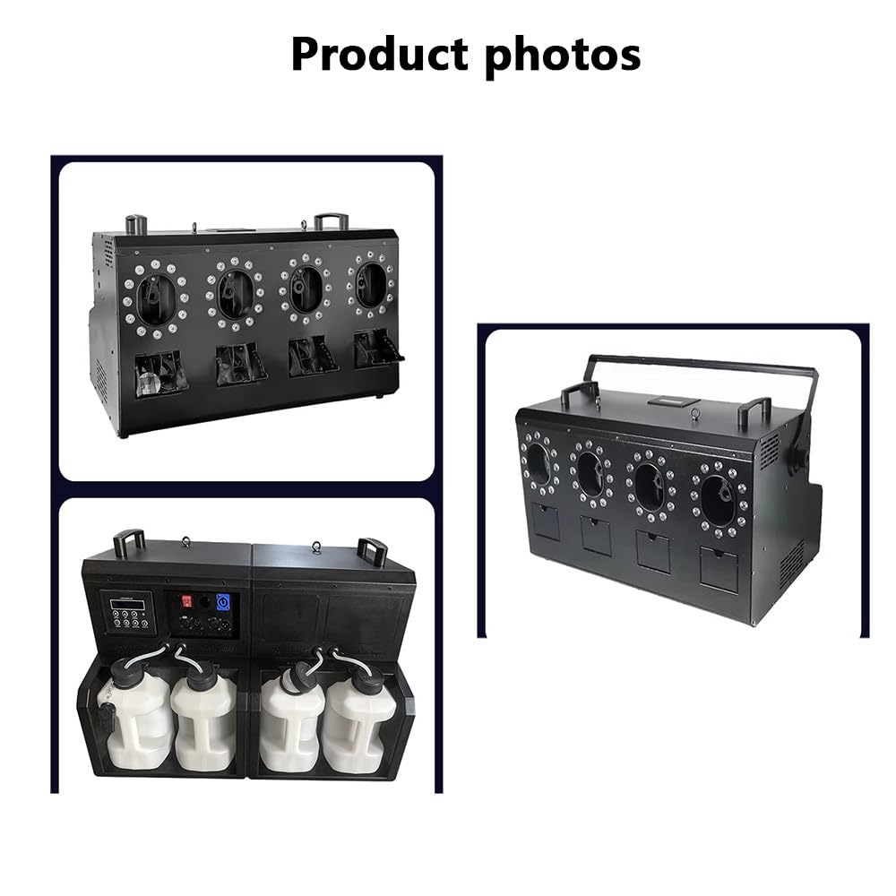 Maszyna Do Baniek Mydlanych,Maszyna Do Baniek Dymnych,3000 W,Z Diodami LED,Może Wytwarzać Bańki, Dym, światła, Zdalne Sterowanie/Ręczne Użytkowanie, Nadaje Się Na Imprezy, Na Zewnątrz