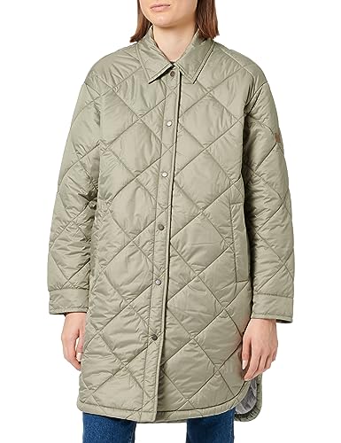 Preisvergleich Produktbild camel active Damen Lange Steppjacke aus recyceltem Polyester Grün womenswear-36