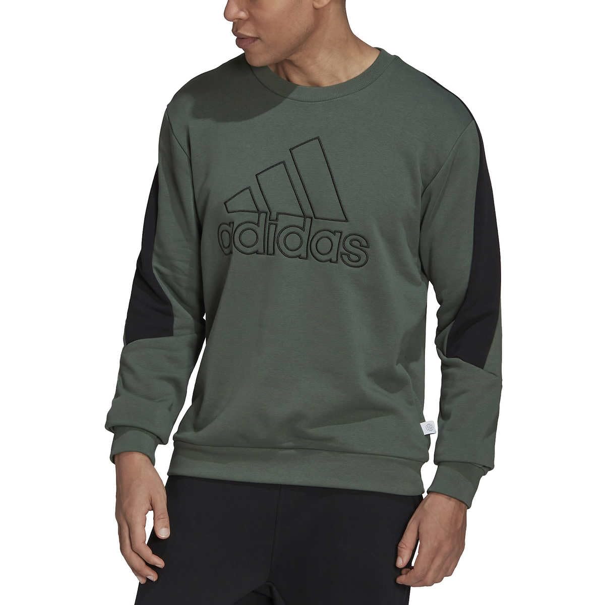 Adidas Unisex Green Oxide Future Icon Embroidered Badge Of Sport Sweatshirt, S