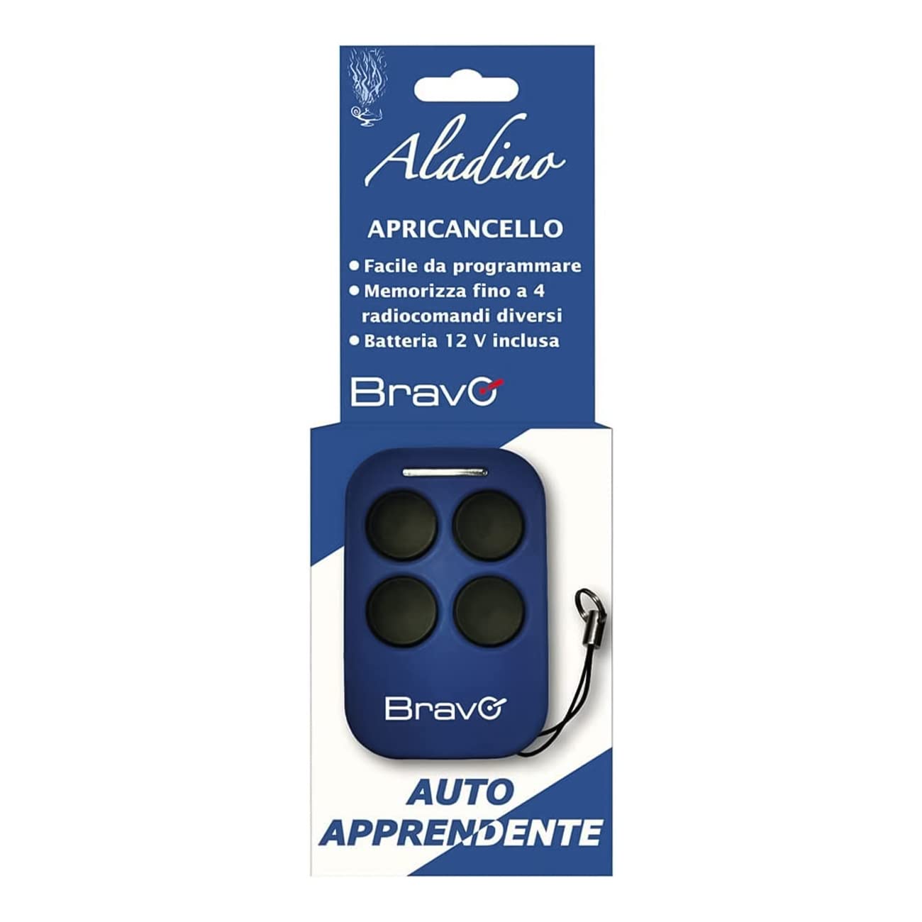 Bravo Aladino Telecomando Universale Radiocomando 433Mhz - Per Codice Fisso