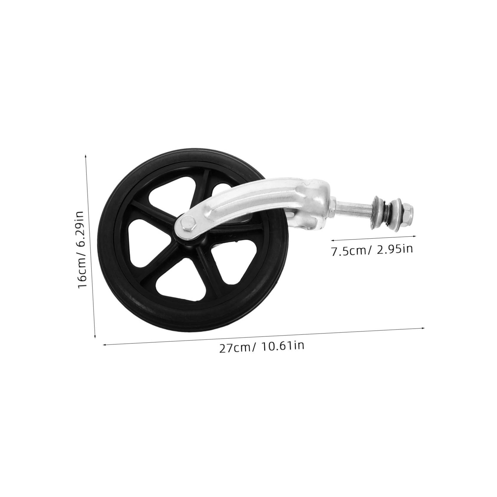 IWOWHERO Wheelchair Accessory Front Wheel Plastic Tire Maintenance- for Drive Wheelchair Parts