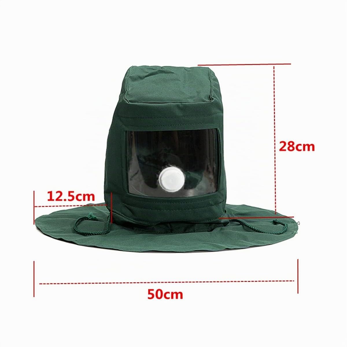 MASUNN Sablage Capot Sable Abrasif Grain Shot Sandblaster Masque Poussière Outil De Protection