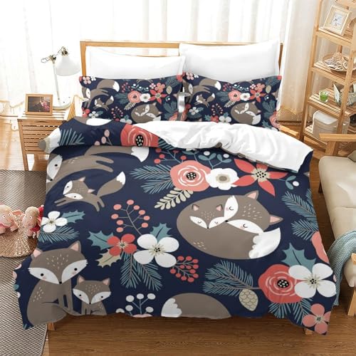 Housse de couette renard antibactérienne 200x200 en microfibre active - 2