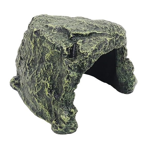 Grottes d'aquarium et cachettes pour réduire le stress des reptiles et poissons de terrarium