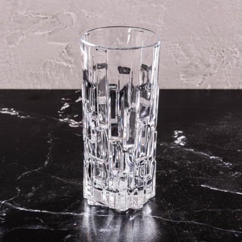 Image of bellemax 270 ML Juice Glass, Premium Crystal Clear Drinking Water Glasses, Long Drink Tumblers for Juice, Soft Drinks, Cocktails, Mocktails & Daily Use (Set of 6)