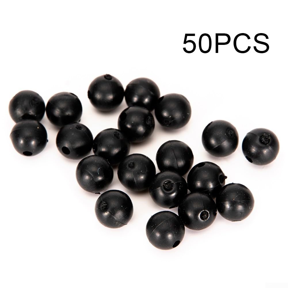 50 Perline Da Pesca In Gomma Morbida – Esche Per Carpa Da 8 Mm (Marrone) – Resistenti E Realistiche