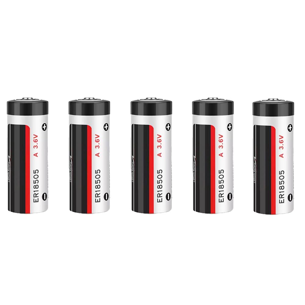 MEELER 5 PCS A Size 3.6V 4000mAh ER18505 Lithium Battery Non Rechargeable