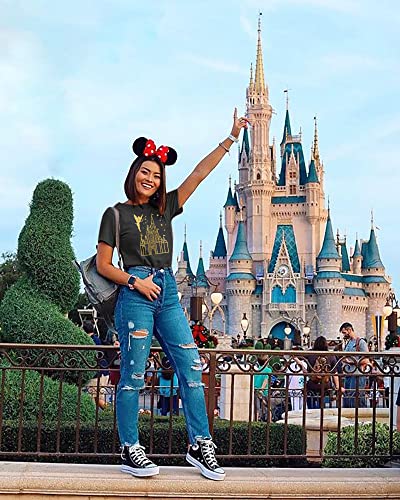 Magical Shirt for Women Magic Kingdom Tshirt Family Vacation Tee Castle Believe in The Magic Summer Trip Tops3
