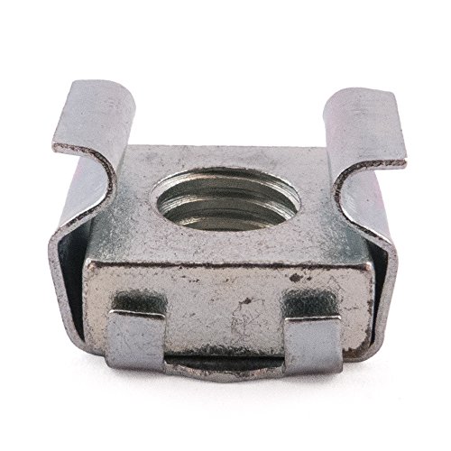 M8 Stahl Käfigmuttern, Zink versilbert, 1-1,7 mm Panel, 50 Stück Cover