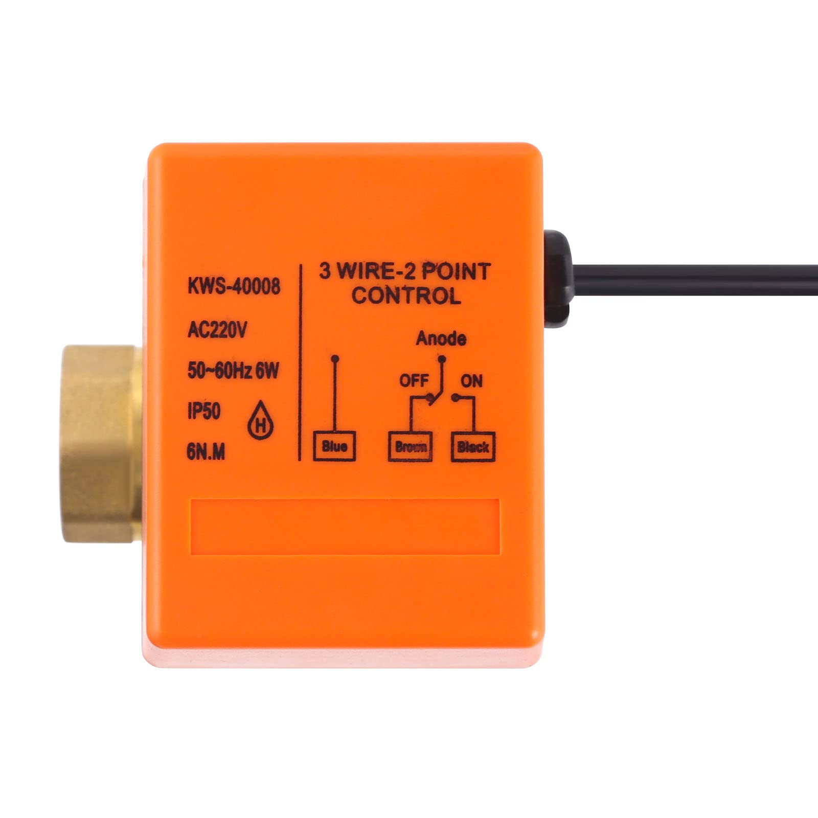 Produktbild von SWAWIS 2-Wege Kugelventil DN20 G3/4 Zoll – Elektrisches Zonenventil AC230V, Messing