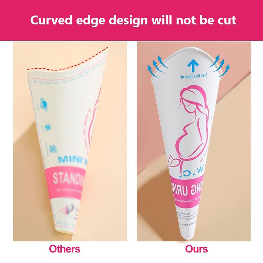 Pì-kono - Cono Igienico Monouso Per Donne, Per Pipì In Piedi - Pratico E Made In Italy - Foto 7