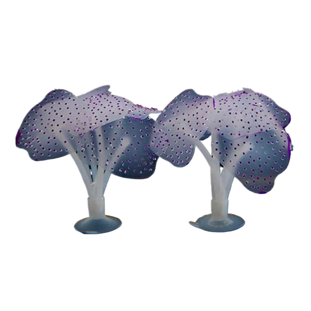 UULIMAXONT Simulated aquarium plants, Luminous Anemone Silicone Artificial Aquarium Multicolor