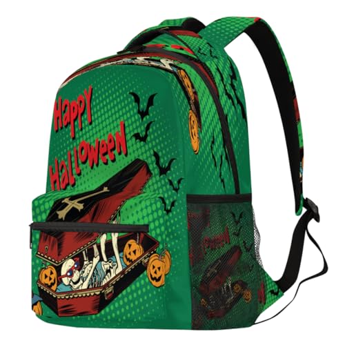 Sac à dos squelette Halloween pour ordinateur portable et loisirs sportifs