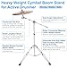 awagas 2Pack Standard Cymbal Boom Stand Double Braced Adjustable Cymbal Stand 28