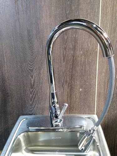 Fb-2S Single-Handle Pull-Down Sprayer Kitchen Faucet In Polished Chrome #TOP5
