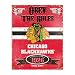 Party Animal NHL Embossed Metal Vintage Chicago Blackhawks Sign