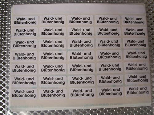 5x 105 St. Sorten-Etiketten -Wald + Blütenhonig- (15 x35stk) Honigetikett Imker Imkerei (0,04€/Stk) Honigglasetiketten Honigetiketten