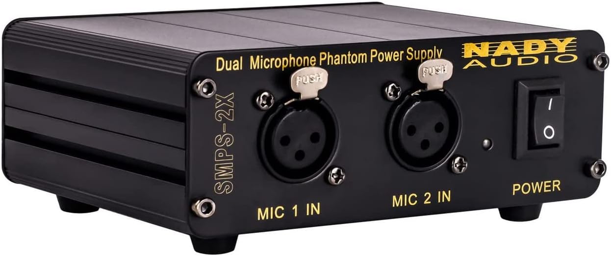 Nady SMPS-2X 2-Channel 48V Phantom Power Supply for Condenser Microphones