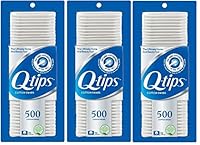 Q-tips Cotton Swabs, 500 Count (Pack of 3)