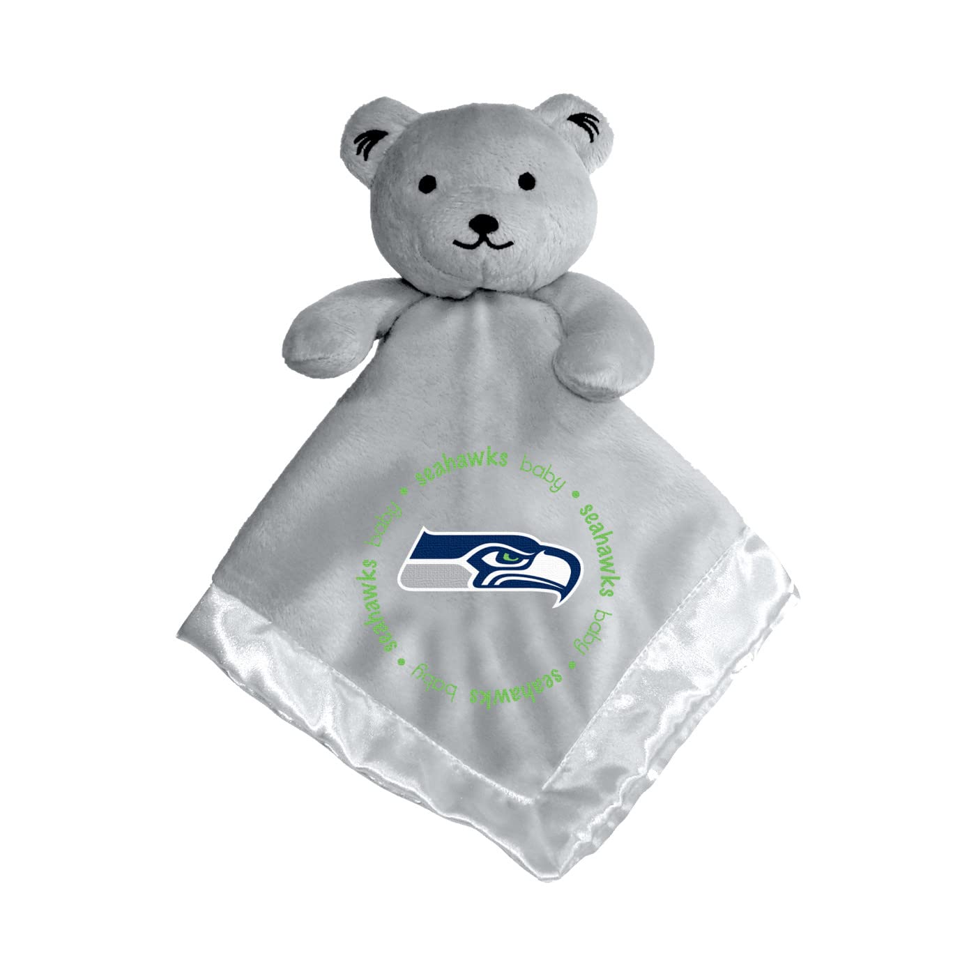 BabyFanatic Gray Security Bear - NFL Seattle Seahawks - Officially Licensed Snuggle Buddy