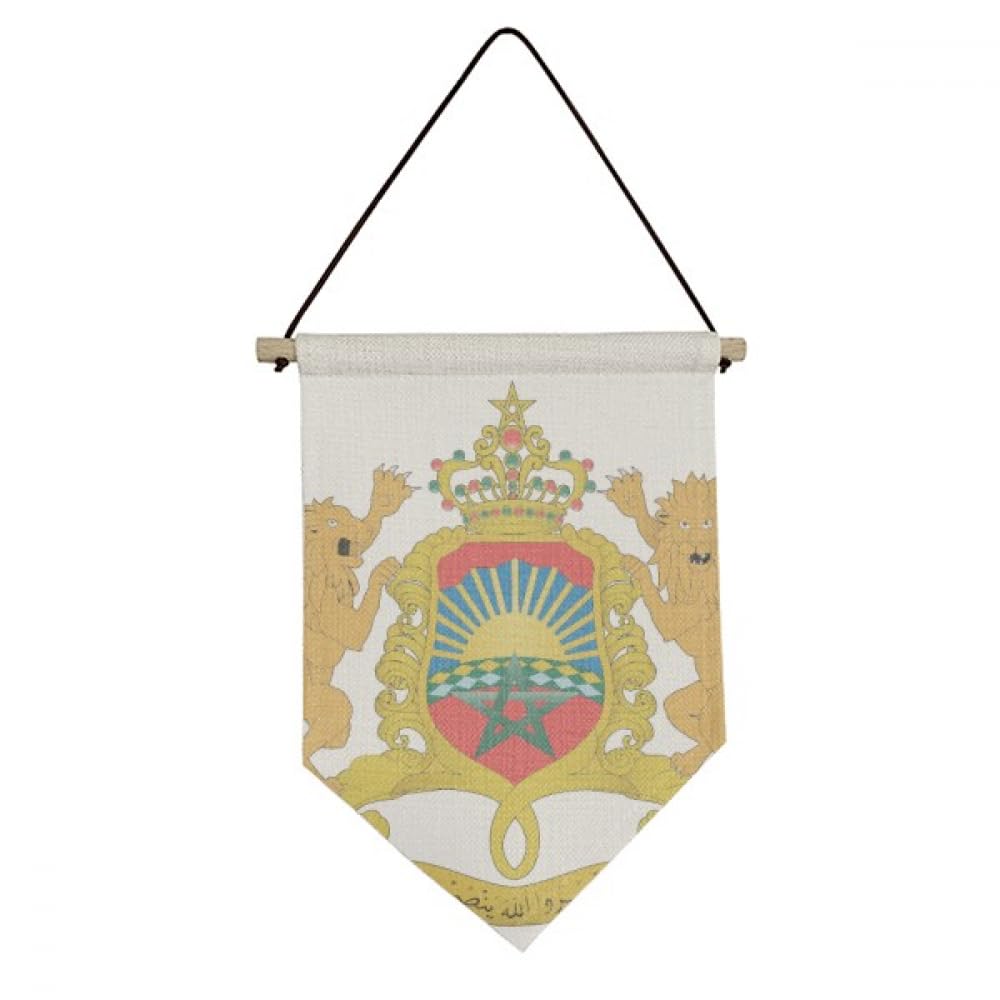 Drapeau marocain suspendu toile de haute qualité textile