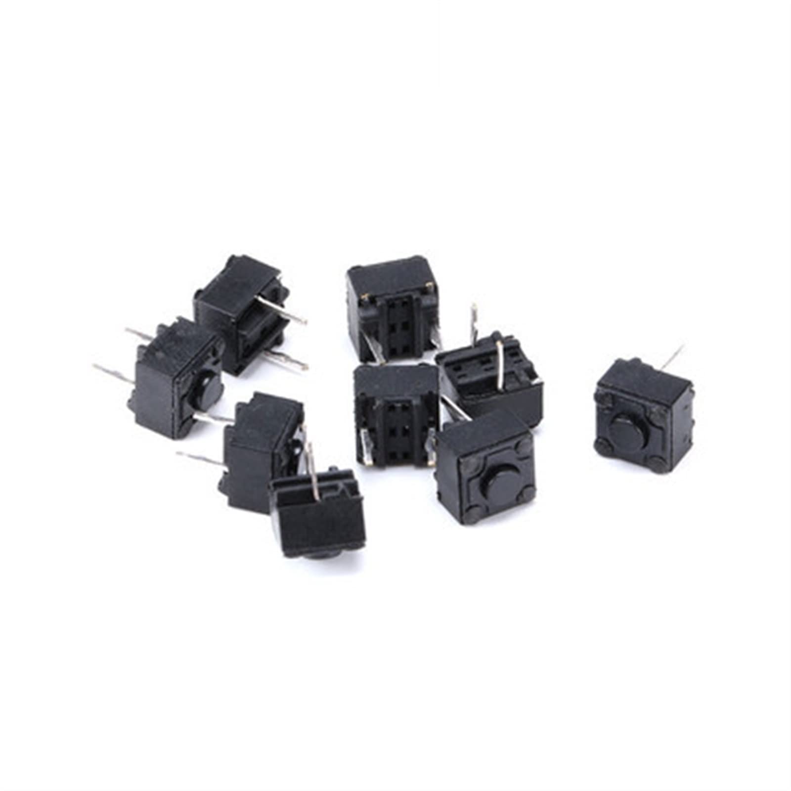 10Pcs 6 * 6 * 5.7/6/7.3mm Mouse Switch Momentary Tactile Tact Push Button Mini Micro Switch Middle 2 Pin (Size : 10Pcs 6X6X7.3) (Size : 10Pcs 6X6X6)