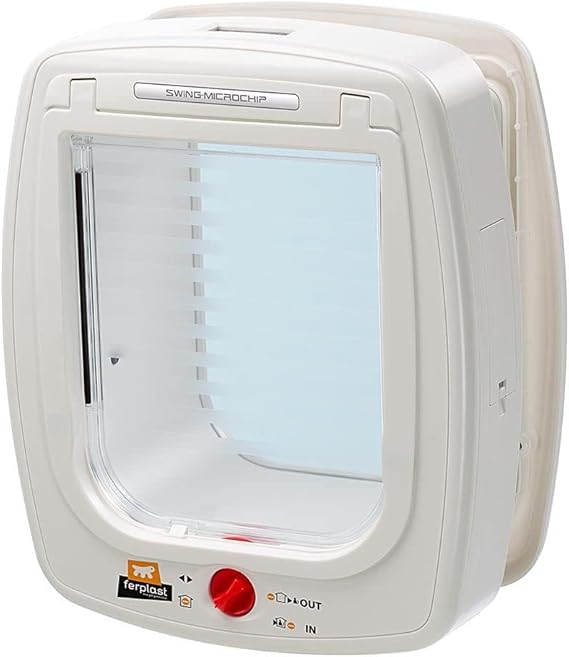 Ferplast Cat Flap with Microchip SWING MICROCHIP LARGE Cat Door, Flap