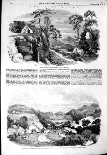 COLLINE 1852 DES HOTTENTOTS KONAP DE BATAILLE DE RIVIÈRE DE LA GUERRE GOLA DE KAFFIR COLLINE 1852 DES HOTTENTOTS KONAP DE BATAILLE DE RIVIÈRE DE LA GUERRE GOLA DE KAFFIR