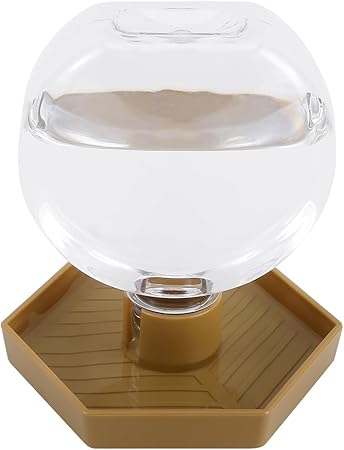 Reptile Water Feeder,Gecko Bearded Dragon Automatic Water Dispenser 12 Oz Amphibians Waterer Dish Terrarium Bowls for Lizards Turtles Snake Frog,Round Shaped