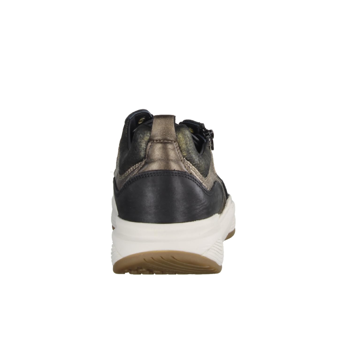 Xsensible SWX19 Black Combi (schwarz) - sportlicher Schnürschuh - Damenschuhe Bequeme Schnürschuhe, Schwarz, Leder/Textil (Stretch), Gr. 39 EU