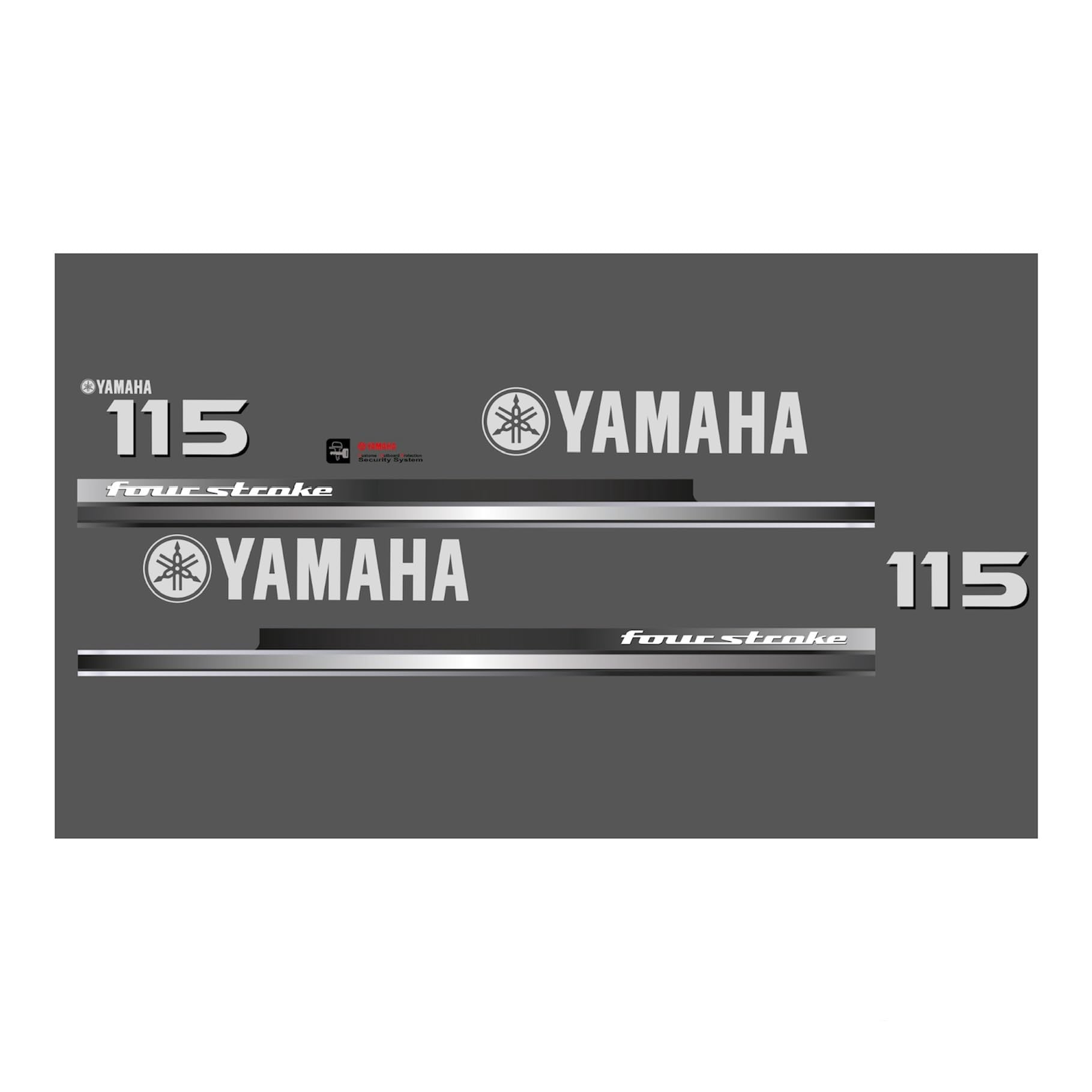 Repuesto adhesivos compatibles para Yamaha 115 CV Fourstroke, modelo nuevo