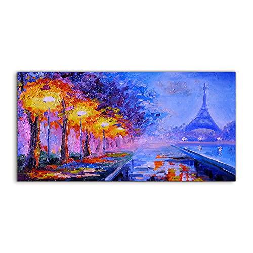 Tableau acrylique Tour Eiffel pour salon moderne, grand format déco 120x60cm