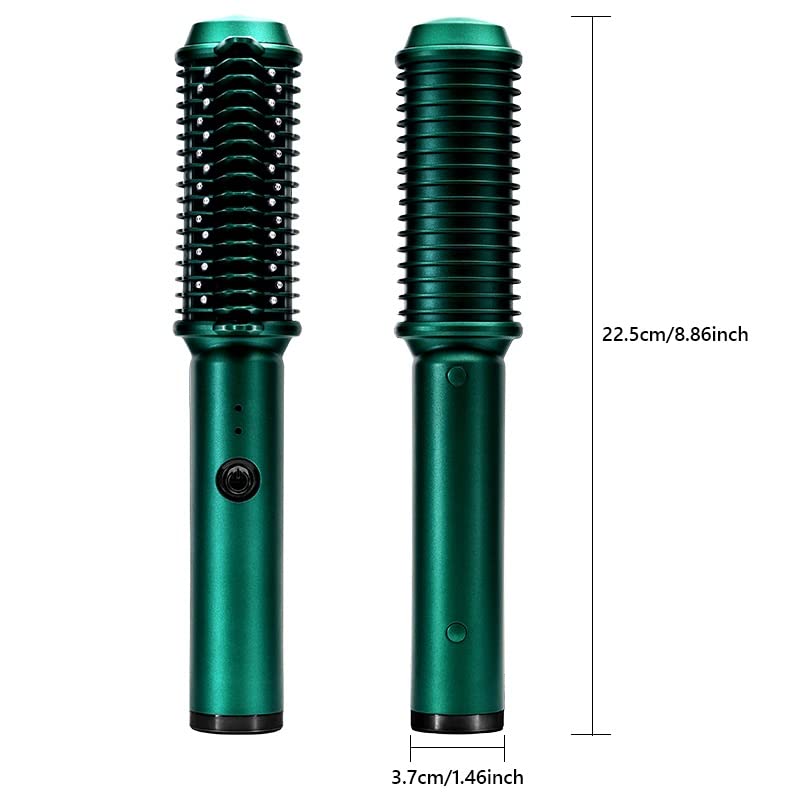 Plancha para el cabello recargable 3D con peine, rizador eléctrico, uso en seco y mojado, plancha caliente miniatura 2