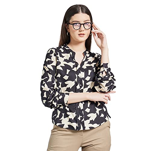 Image of STOP by Shoppers Printed Viscose Formal Wear Women's Top