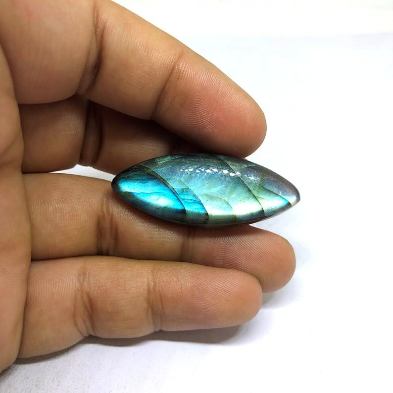 Gemme labradorite naturelle 40x16mm aux reflets mystiques - 4