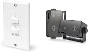Pyle-Home in-Wall A/B Source Selector Switch Control PVCS2 + 3.5 Inch ...