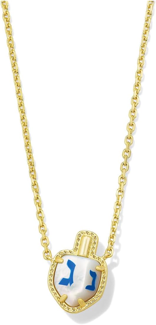 Kendra Scott Women Dreidel Short Pendant Necklace Silver