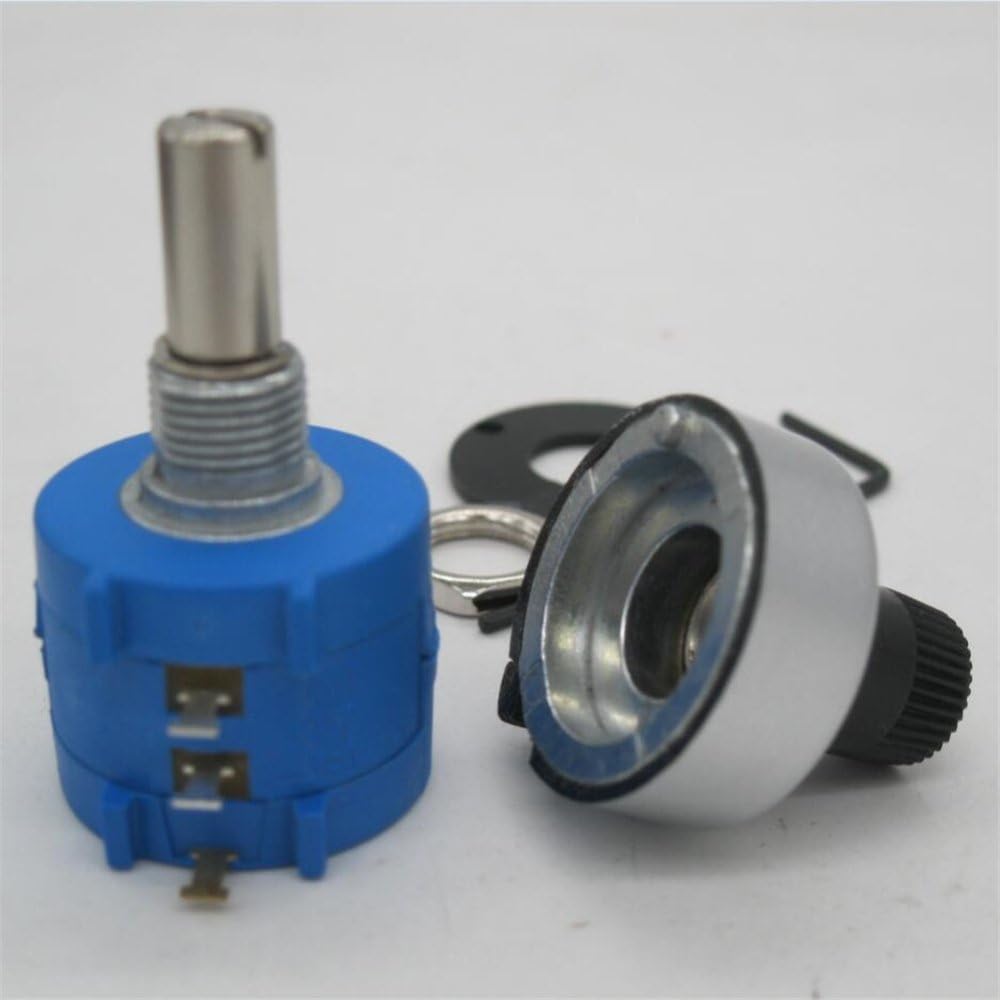 TopHomer, set di potenziometri filo avvolto multigiro di precisione 3590S-2-102L, 1 K Ohm, 10 giri, resistore lineare regolabile con manopola rotativa