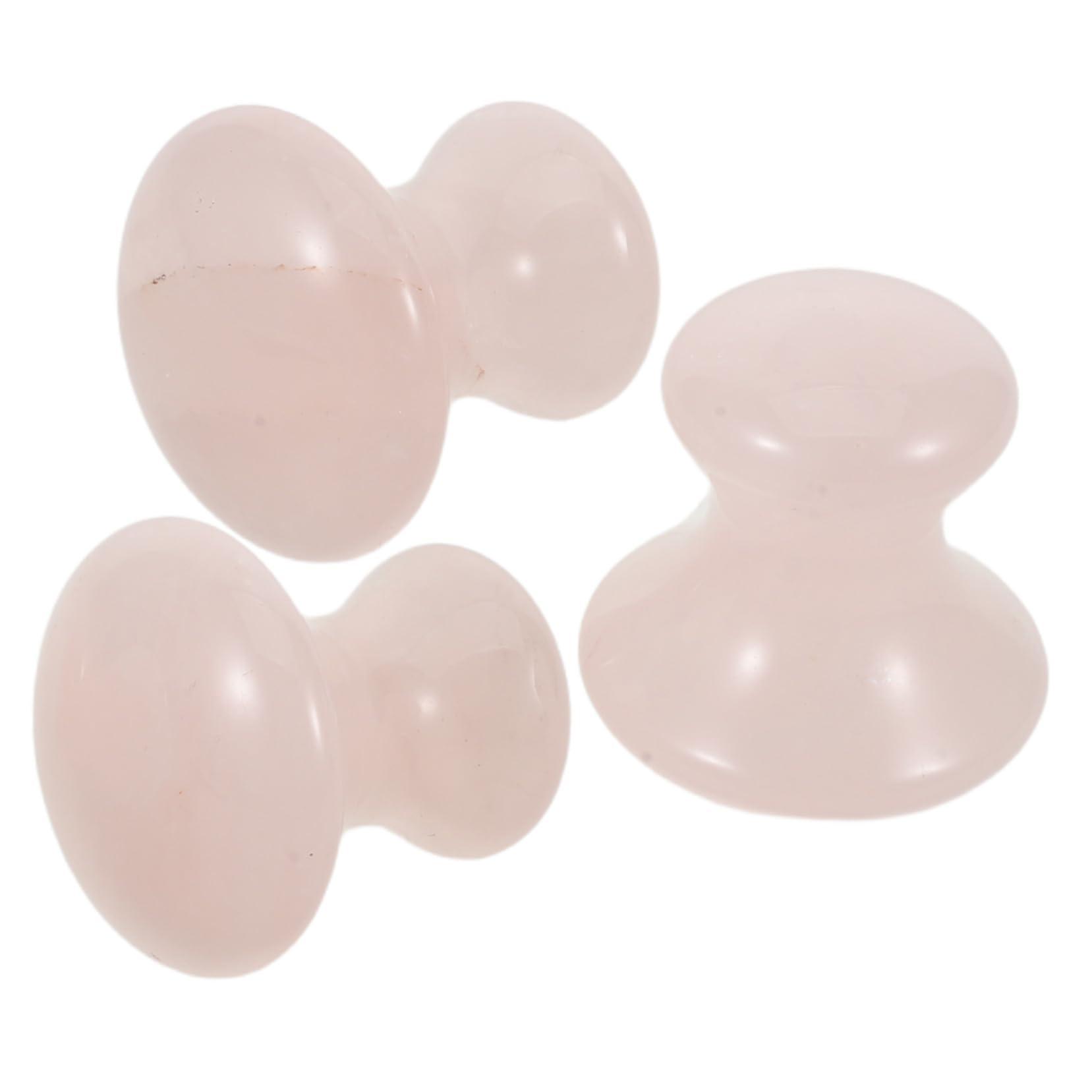 PACKOVE 3pezzi Rullo per Massaggio Viso in Cristallo Pz Strumento Gua Sha Forma di Fungo per Massaggio del Viso Pietra per Facciale