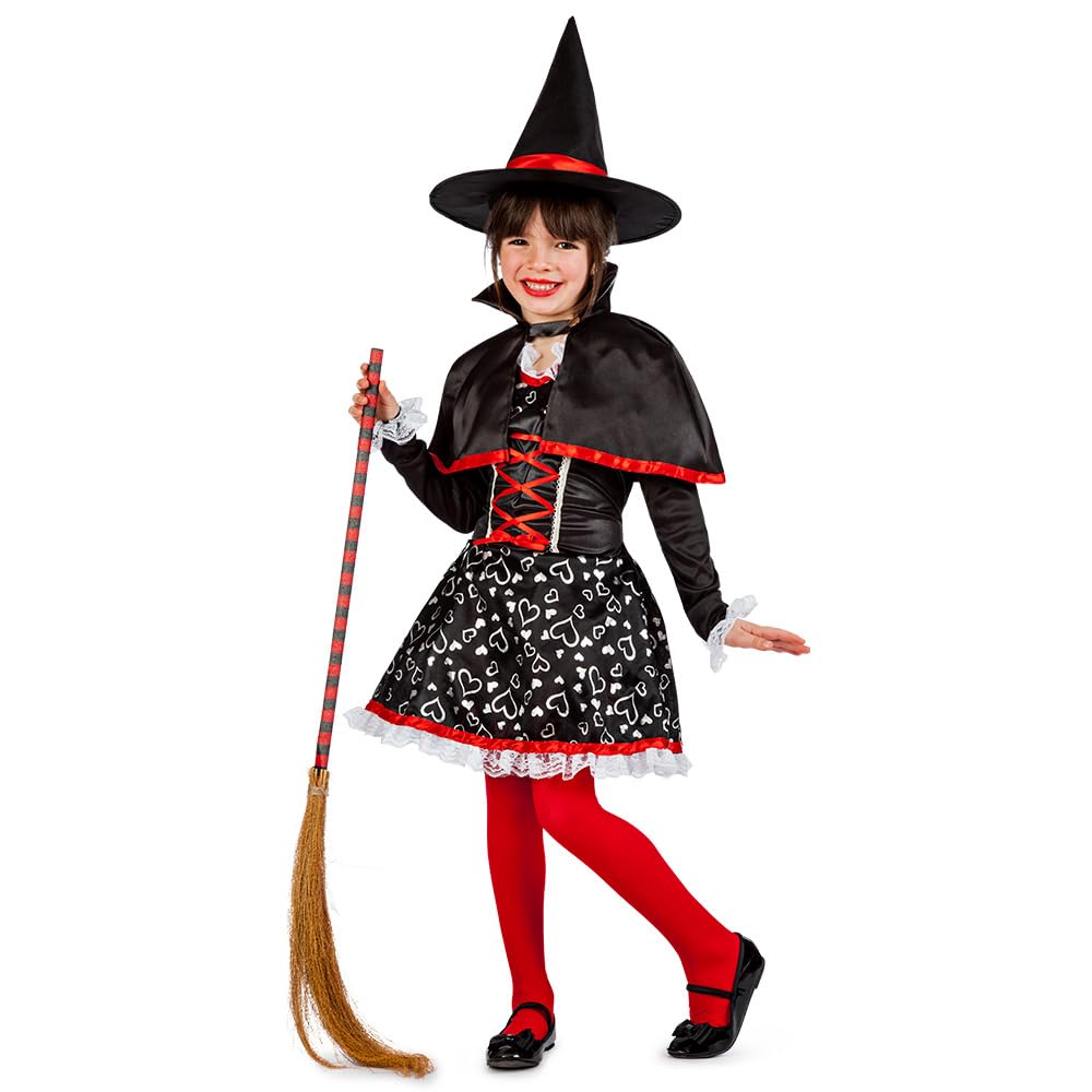 Boland Multicolor - Kinderkostüm Lovely Witch, Faschingskostüm Hexe, Kostümset Für Halloween, Karneval Und Mottoparty
