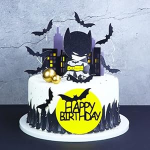 Cupcake toppers, tandenstokers vlaggen 10 stuks superheld cupcake toppers decoraties voor kinderen verjaardag huwelijken…