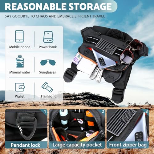 sports chest bag for men water resistant lightweight front running vest bag with built-in phone holder amp extra storage for workouts cycling black