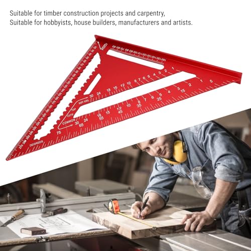 Escuadra de ángulo para carpintería de aluminio de 12 pulgadas miniatura 5