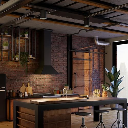 Image of Progress Lighting 5-Inch Cylinder Outdoor Ceiling Light, 1-Light Modern Flush Mount Ceiling Light Fixture, Interior and Exterior Lighting for Home or Porch, Aluminum Construction, Black (P5774-31)